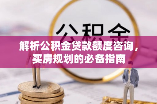 杭州解析公积金贷款额度咨询，买房规划的必备指南