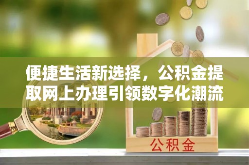 杭州便捷生活新选择，公积金提取网上办理引领数字化潮流
